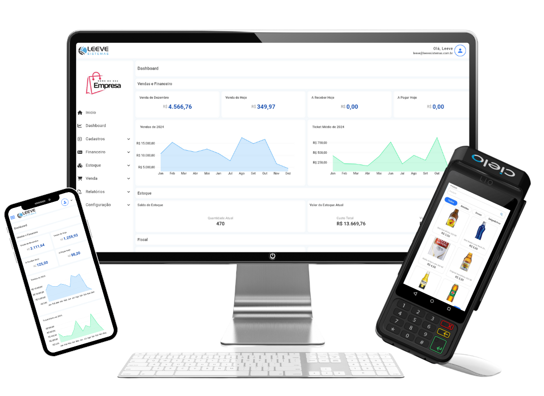 Dashboard do Sistema Leeve