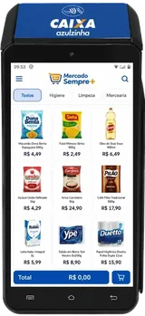 Leeve PDV na maquininha Azulzinha Caixa
