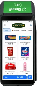 Leeve PDV na maquininha Sicredi